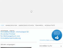 Tablet Screenshot of immodepot.ch